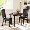 Costway Modern Dining Chairs Set of 2 Armless Kitchen Chairs w/Upholstered Seat