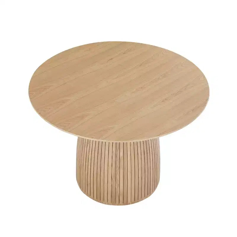 GDFStudio Brinelle Alvara Mid-Century Modern Round Dining Table