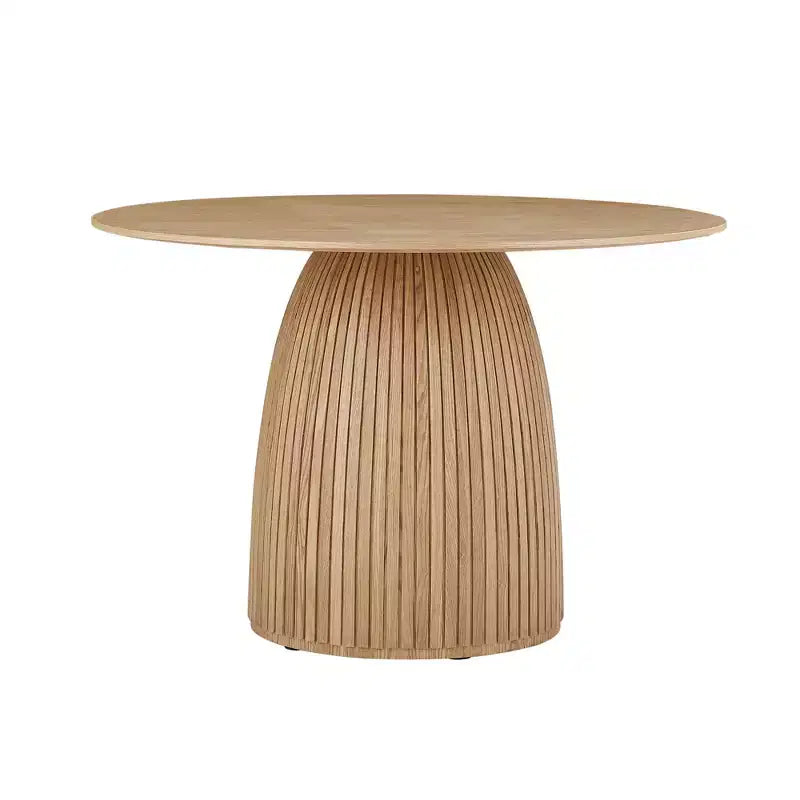 GDFStudio Brinelle Alvara Mid-Century Modern Round Dining Table