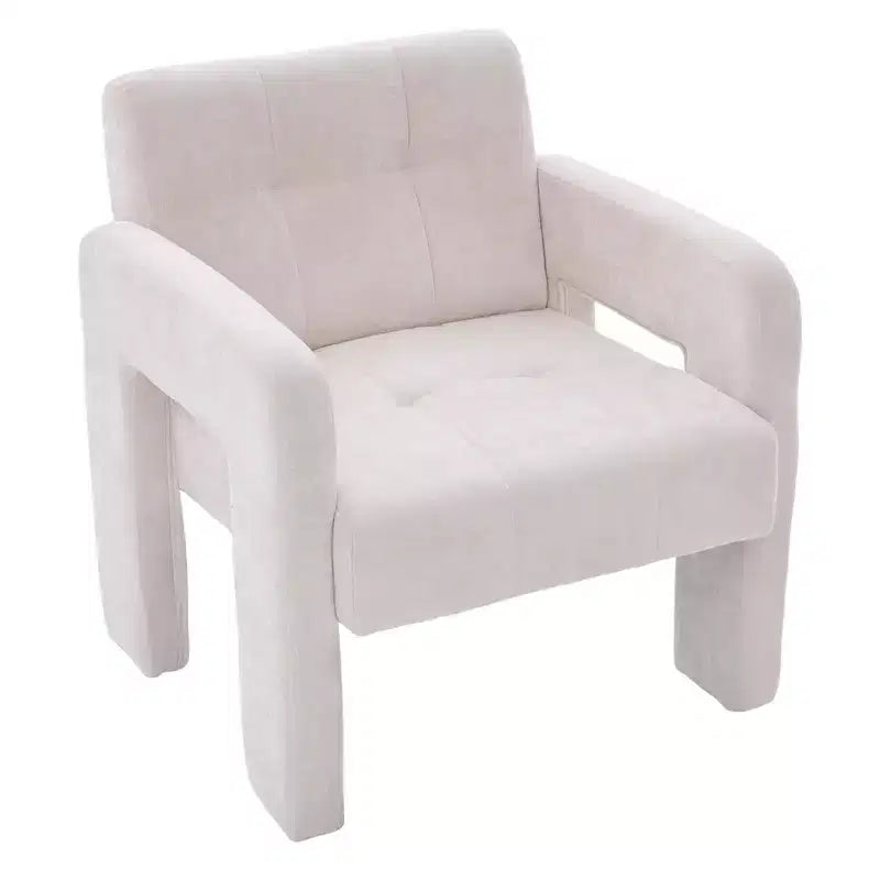 Upholstered Accent Chair Single Sofa Chair Padded Armchair Cozy Reading Chair, Modern Minimalist - ModernLuxe