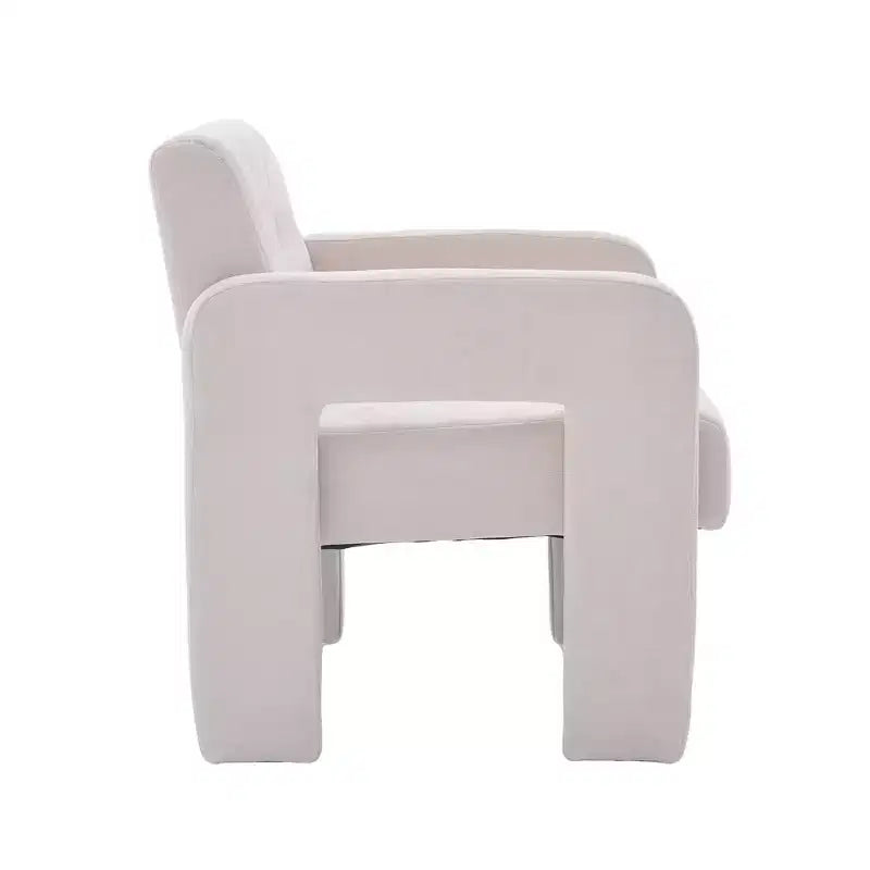 Upholstered Accent Chair Single Sofa Chair Padded Armchair Cozy Reading Chair, Modern Minimalist - ModernLuxe