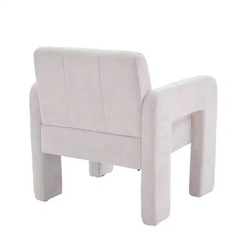 Upholstered Accent Chair Single Sofa Chair Padded Armchair Cozy Reading Chair, Modern Minimalist - ModernLuxe