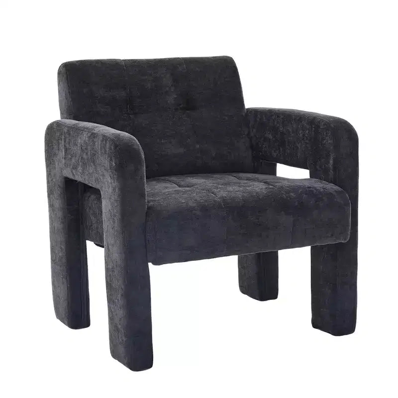 Upholstered Accent Chair Single Sofa Chair Padded Armchair Cozy Reading Chair, Modern Minimalist - ModernLuxe