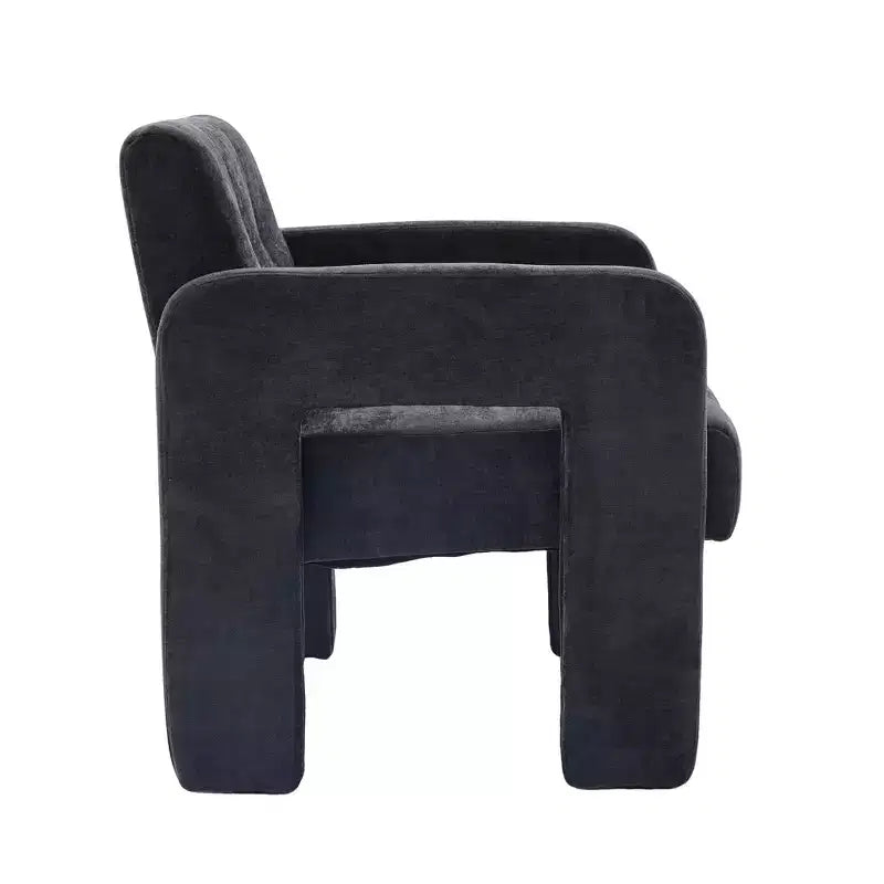Upholstered Accent Chair Single Sofa Chair Padded Armchair Cozy Reading Chair, Modern Minimalist - ModernLuxe