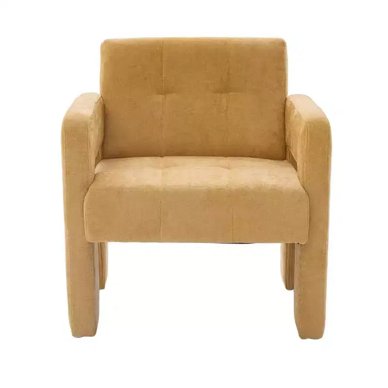 Upholstered Accent Chair Single Sofa Chair Padded Armchair Cozy Reading Chair, Modern Minimalist - ModernLuxe