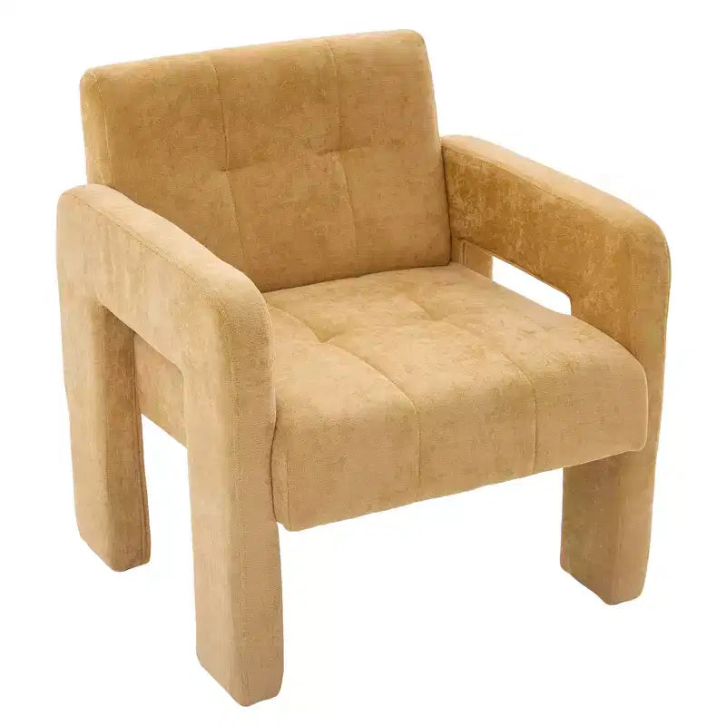 Upholstered Accent Chair Single Sofa Chair Padded Armchair Cozy Reading Chair, Modern Minimalist - ModernLuxe