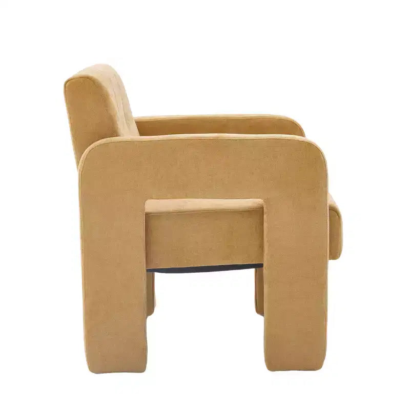 Upholstered Accent Chair Single Sofa Chair Padded Armchair Cozy Reading Chair, Modern Minimalist - ModernLuxe
