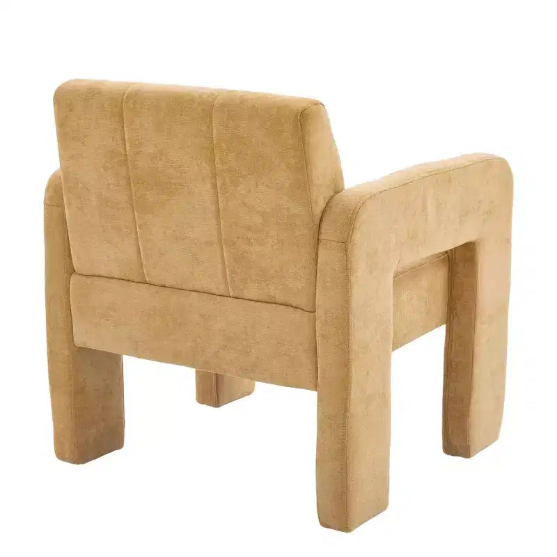 Upholstered Accent Chair Single Sofa Chair Padded Armchair Cozy Reading Chair, Modern Minimalist - ModernLuxe