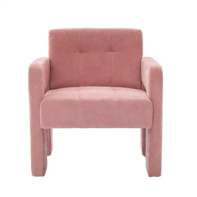 Upholstered Accent Chair Single Sofa Chair Padded Armchair Cozy Reading Chair, Modern Minimalist - ModernLuxe