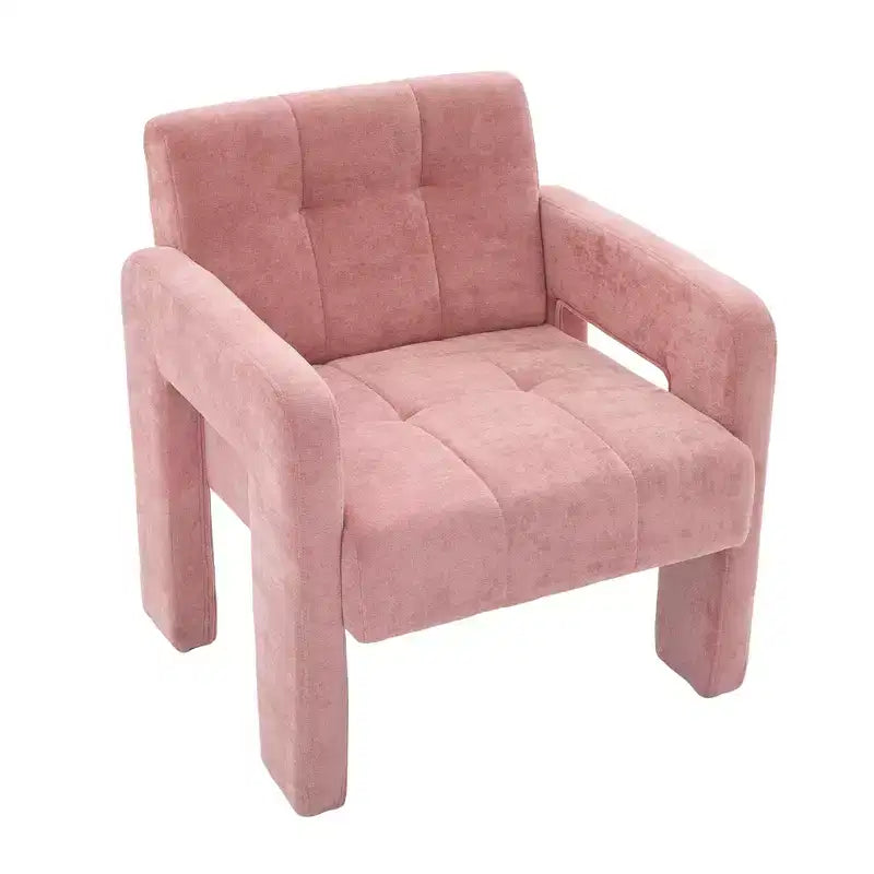 Upholstered Accent Chair Single Sofa Chair Padded Armchair Cozy Reading Chair, Modern Minimalist - ModernLuxe