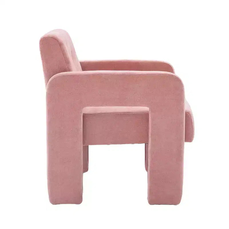 Upholstered Accent Chair Single Sofa Chair Padded Armchair Cozy Reading Chair, Modern Minimalist - ModernLuxe