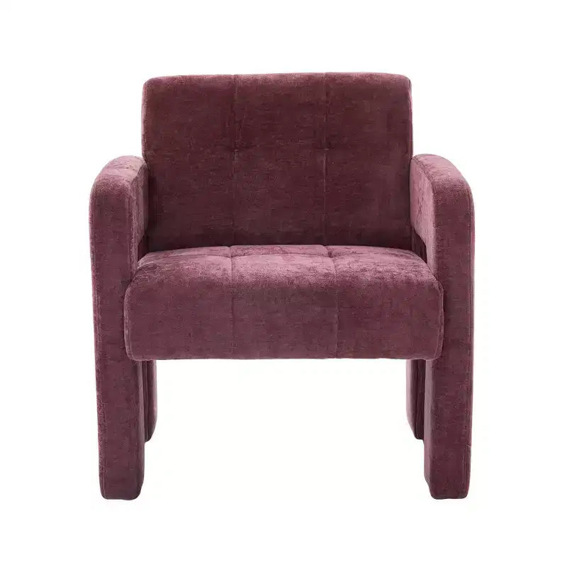 Upholstered Accent Chair Single Sofa Chair Padded Armchair Cozy Reading Chair, Modern Minimalist - ModernLuxe