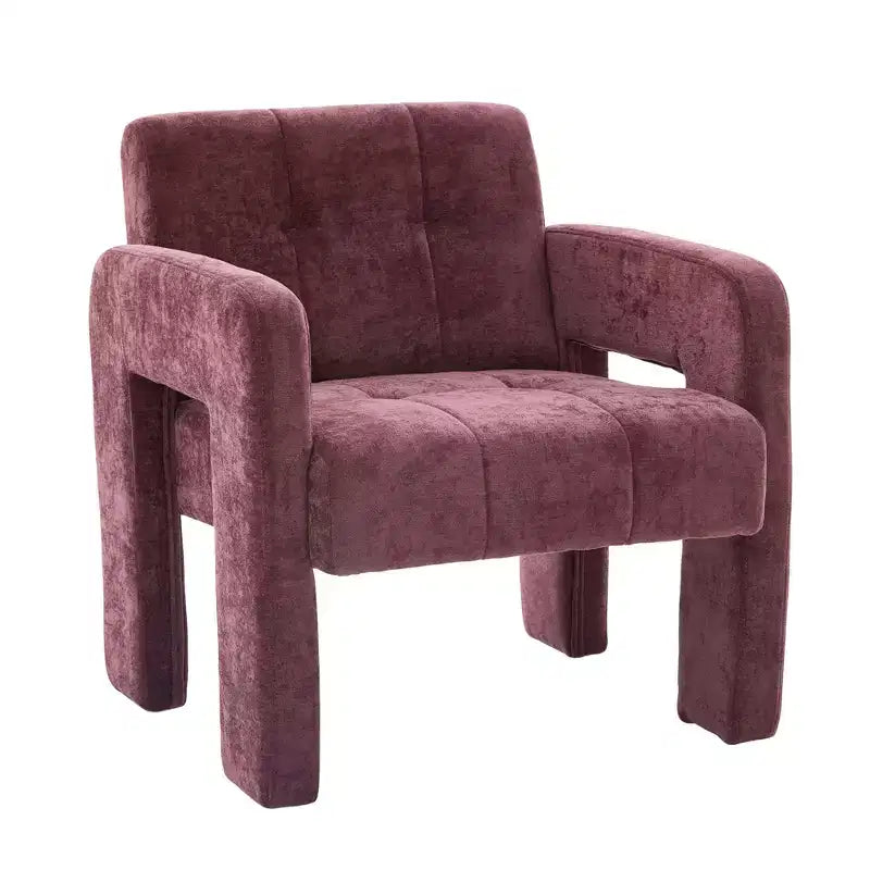 Upholstered Accent Chair Single Sofa Chair Padded Armchair Cozy Reading Chair, Modern Minimalist - ModernLuxe