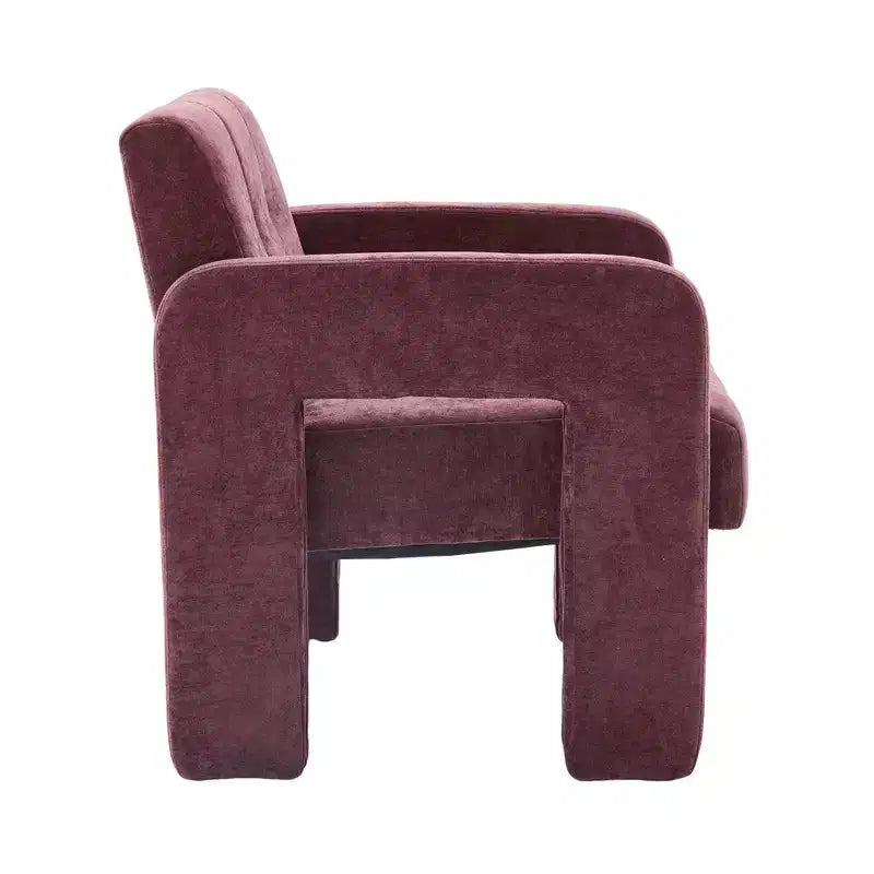 Upholstered Accent Chair Single Sofa Chair Padded Armchair Cozy Reading Chair, Modern Minimalist - ModernLuxe