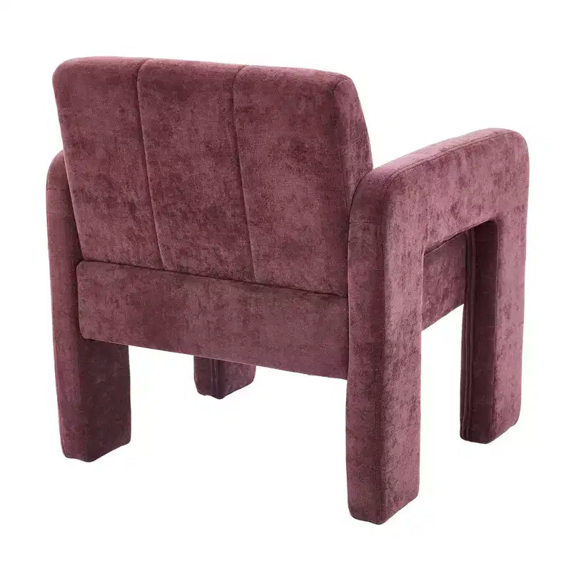 Upholstered Accent Chair Single Sofa Chair Padded Armchair Cozy Reading Chair, Modern Minimalist - ModernLuxe