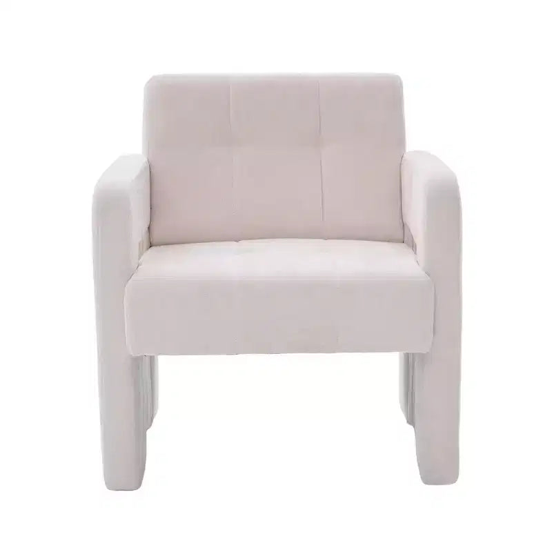 Upholstered Accent Chair Single Sofa Chair Padded Armchair Cozy Reading Chair, Modern Minimalist - ModernLuxe