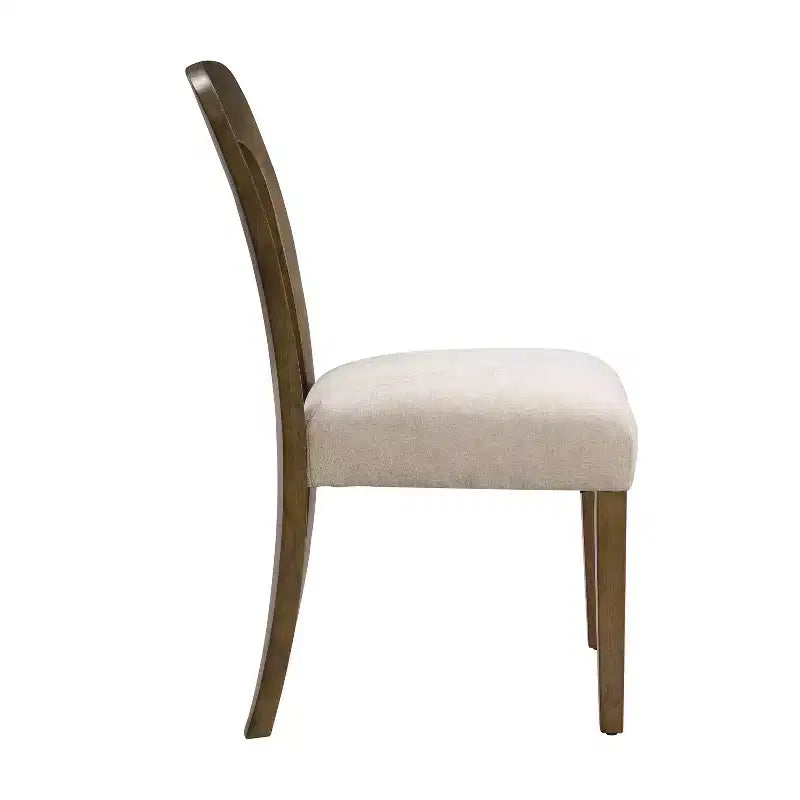 Dining Chairs Set of 2, 330 LBS Weight Capacity, Upholstered Kitchen Side Chairs with Solid Rubber Wood Legs