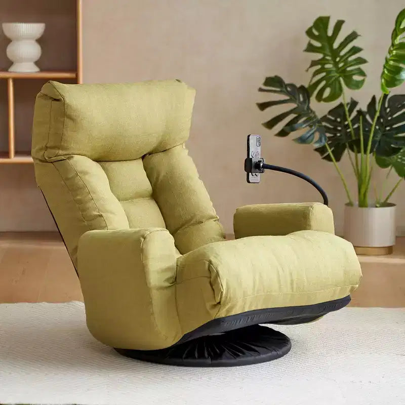 Okak 360Swivel Comfy Sofa Chair Lounge Chair, Recliner with Adjustable Head, Leisure Gaming Chair with Phone Stand for Living Room