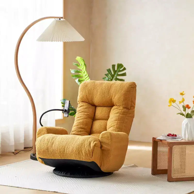 Okak 360Swivel Comfy Sofa Chair Lounge Chair, Recliner with Adjustable Head, Leisure Gaming Chair with Phone Stand for Living Room