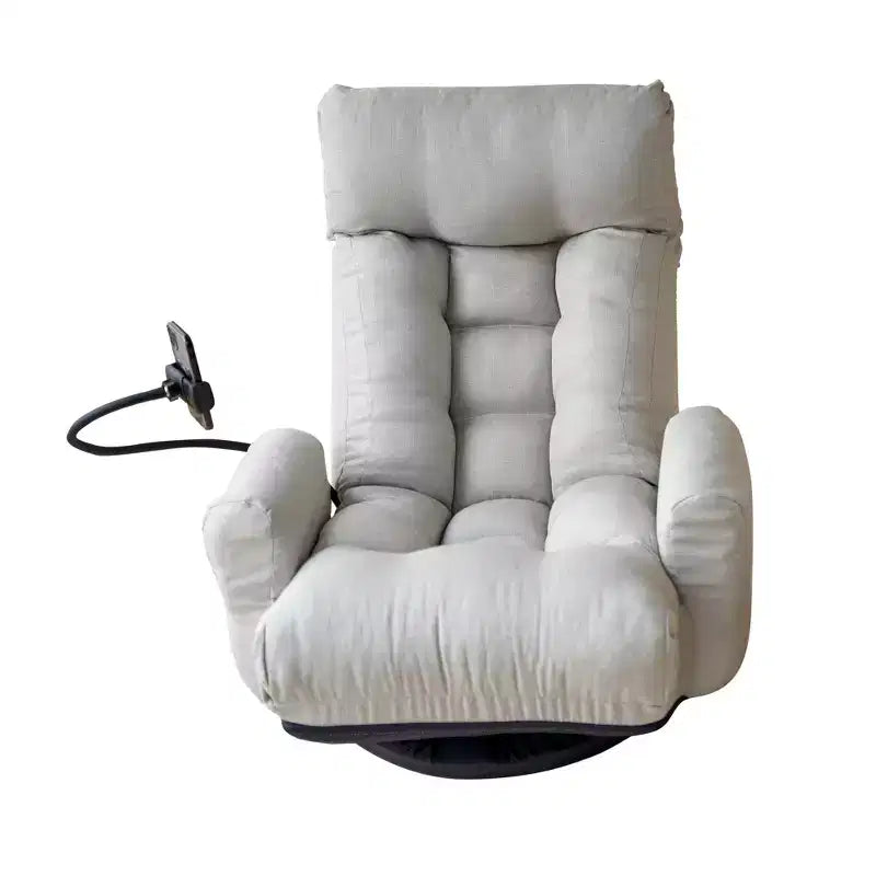 Okak 360Swivel Comfy Sofa Chair Lounge Chair, Recliner with Adjustable Head, Leisure Gaming Chair with Phone Stand for Living Room