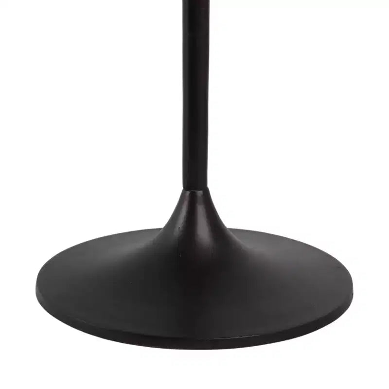Classic End Table, Side Table, or Small Night Stand for Room Decor - Bold Metal Accent Table with Marble Top Ideal for Living Room - 21