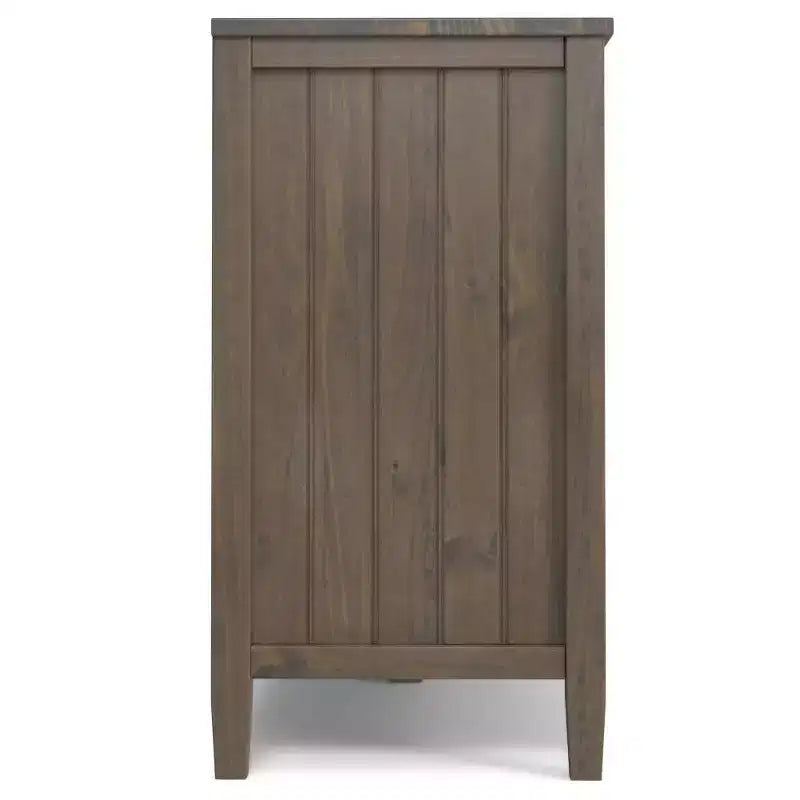 Rowan TV Stand for TVs up to 60" Smoky Brown - Wyndenhall: Contemporary Style, 30-Inch Height, Storage Drawer