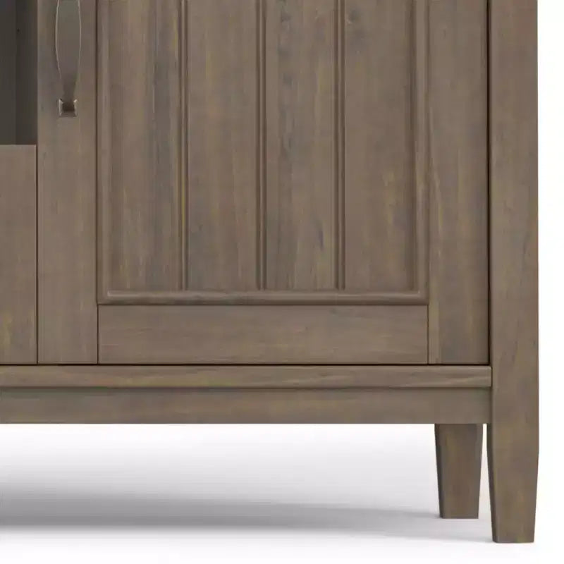 Rowan TV Stand for TVs up to 60" Smoky Brown - Wyndenhall: Contemporary Style, 30-Inch Height, Storage Drawer