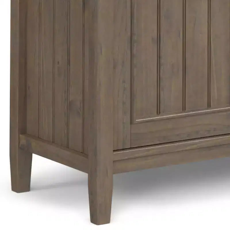 Rowan TV Stand for TVs up to 60" Smoky Brown - Wyndenhall: Contemporary Style, 30-Inch Height, Storage Drawer