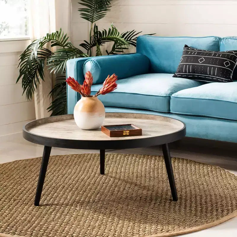 Fritz Round Tray Top Coffee Table - Safavieh